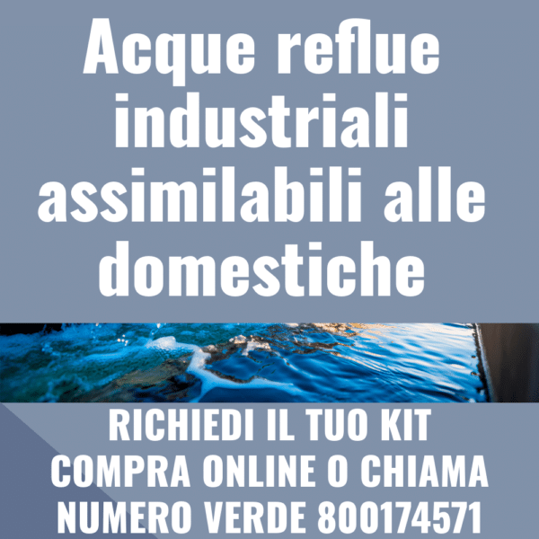 Acque reflue industriali assimilabili alle domestiche