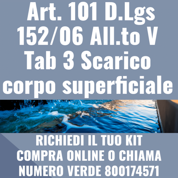 Scarico corpo superficiale dlgs 152 06