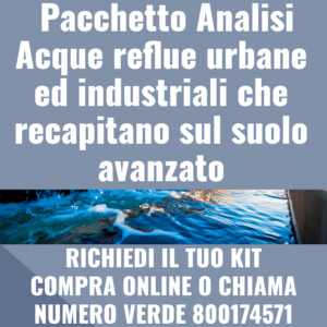 Analisi acque reflue che recapitano sul suolo