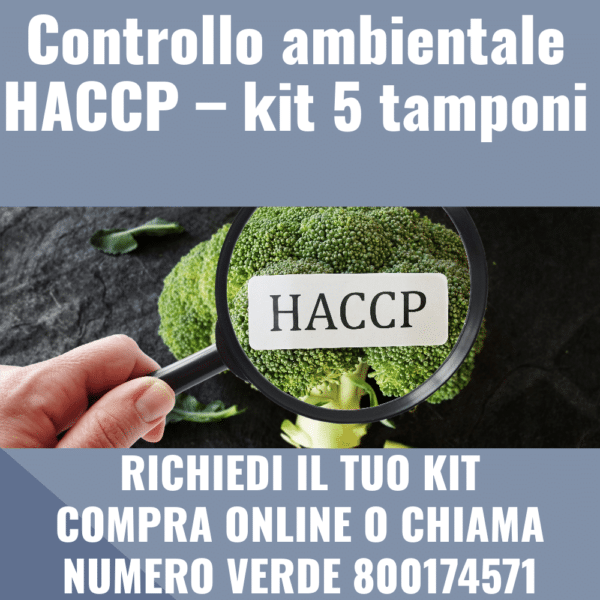 Controllo ambientale HACCP – kit 5 tamponi