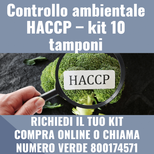 Controllo ambientale HACCP – kit 10 tamponi