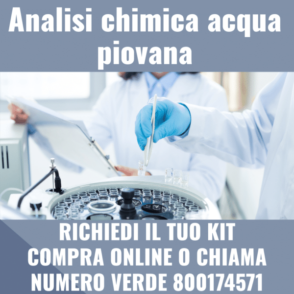 Analisi chimica acqua piovana